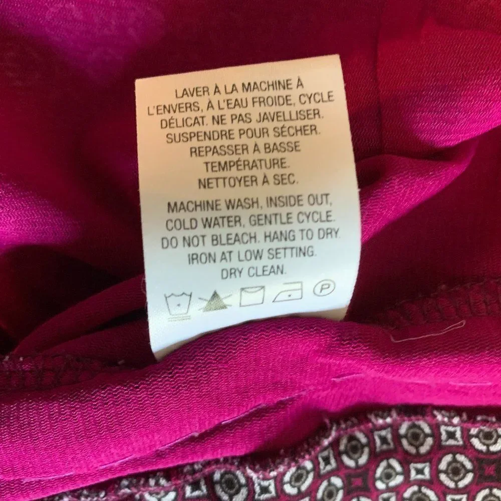 Pretty maroon Blouse, Size XL fits M - Picture 11 of 12